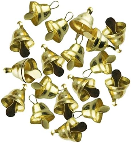 20pcs Xmas Mini Gold Jingle zvona metalni jingle zvona Mini zanatske zvone za Chrismas Tree ukras na ukrasima