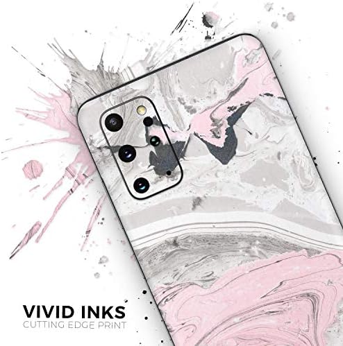 Dizajn Skinz Pokrasan ružičasta i siva teksturirani mramorni zaštitni vinilni naljepnica zamotavanje kože Kompatibilan je sa Samsung Galaxy S20