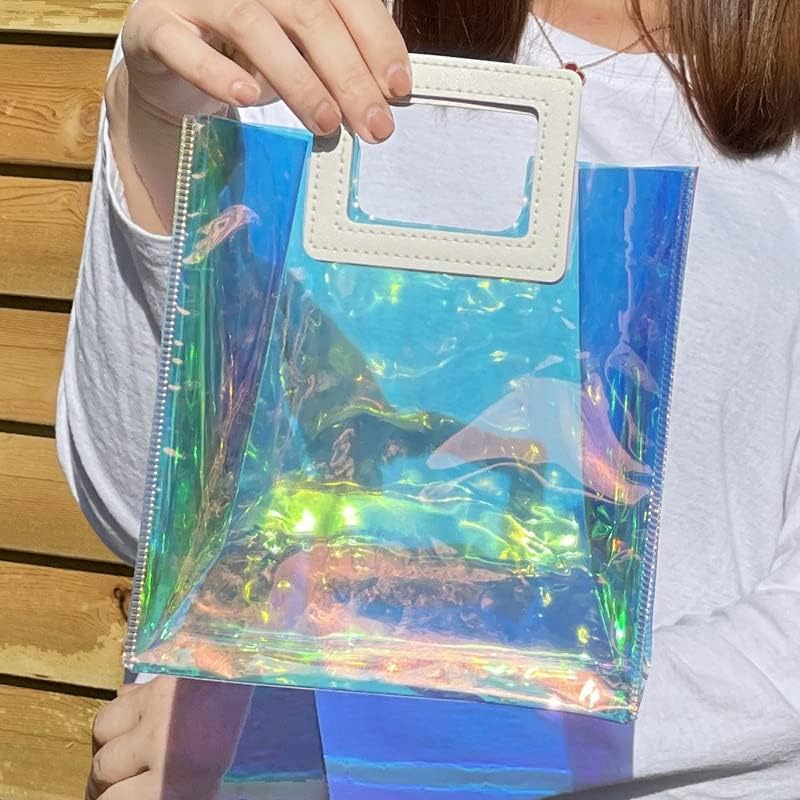 ZJHYXYH Clear PVC torba vjenčani poklon za goste torba za pakovanje Magic Color Jelly šarena čokoladna