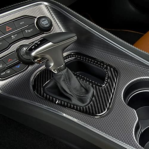 Brmyl Gear Shift Panel za 2015. . . 2017 2019 2020 2021 2022 2023 Dodge Challenger Pribor za udruživanje ugljičnih vlakana
