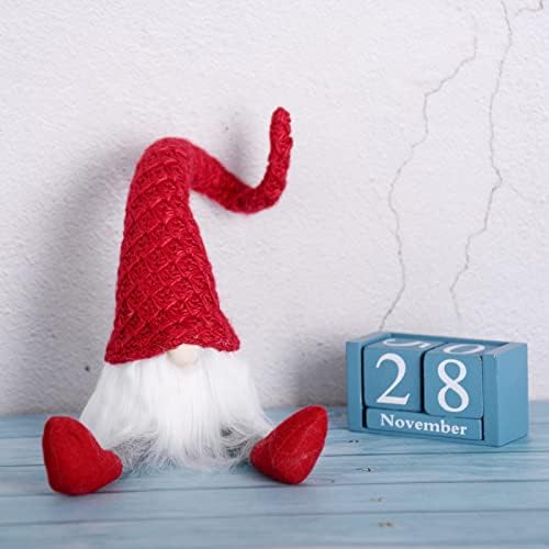 Fyore 2pcs Božićni gnome ručno rađeni švedski Tomte Gnomes Božićni ukrasi Scandinavian Santa