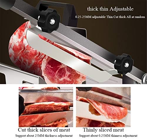 WOGQX ručni rezač smrznutog mesa, Mašina za sečenje mesa od goveđe ovčije role od nerđajućeg čelika za sečenje hrane za kuvanje