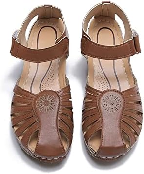Sandale za zatvorene nožne prste za žene Ljeto plaža Sandale izdubljene klince Sandal gležnjače