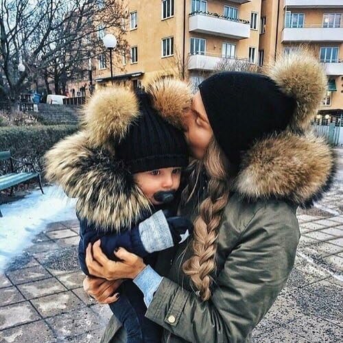 Oenbopo 2pcs roditelj-dječji šešir zimski topliji, kapu za bebe / ženski šešir, majka i baby pleteni šešir