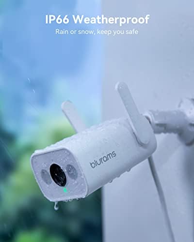 BLURAMS Vanjska sigurnosna kamera 3MP, Wi-Fi van kamere za kućnu sigurnost W / Smart More Detection i Spotlight