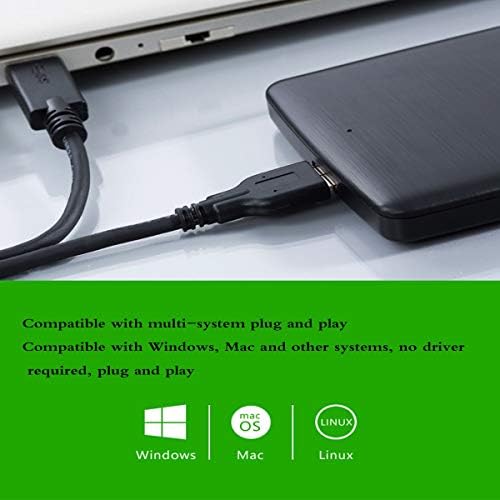 Vdsoiutyhfv eksterni čvrsti disk 1tb, USB3. 0 eksterni čvrsti disk otporan na udarce vodootporan 2.5 inčni HDD za PC, Xbox One