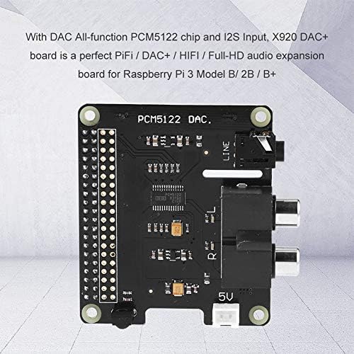 Raspberry PI Dispenzijanska ploča malina PI HIFI DAC + HD Audio PCM5122 24-bitna ploča za proširenje za maline PI 3 Model B / 2B / B + / A + / Raspberry pi nula w