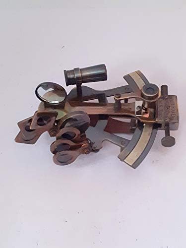 4 inčni cca. Mesing vintage crni antikne antikne sextant nautičke crne antikne
