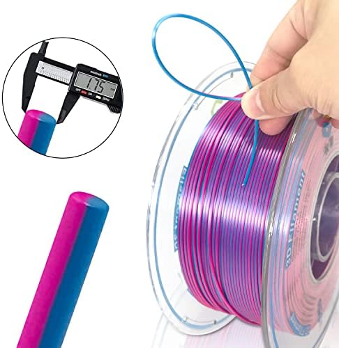 Yousu svilena ploča 1,75 mm 3D štampač kovsula kovsula koeglazija filament svilene ružičasto-crvene plave