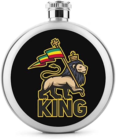 Judah Lion Rastafari Flag Hip tikvice za alkohol od nehrđajućeg čelika Vinska tikvica za višekratnu upotrebu za muškarce žene