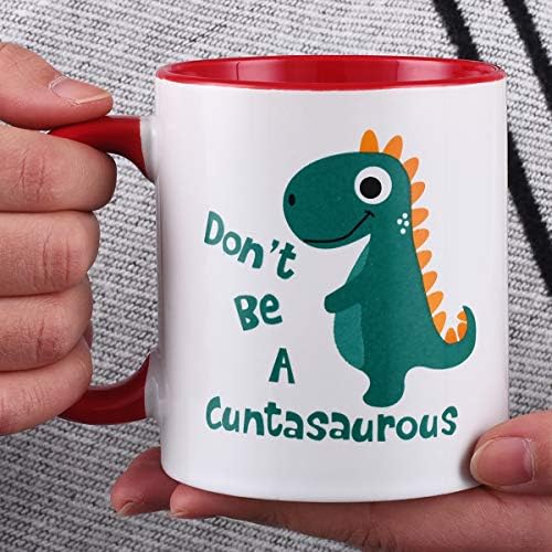 Smiješna šolja za kafu ne budi Cuntasaurous šolja za čaj šolja za kafu novost smiješna poklon šolja za