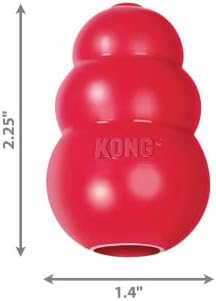 KONG-klasična igračka za pse, izdržljiva Prirodna guma-zabava za žvakanje, jurenje i donošenje-za izuzetno