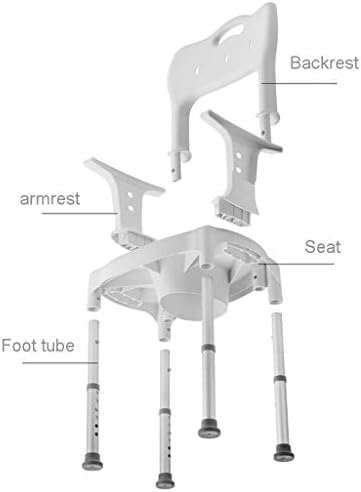 LZLYER tuš stolica toaletna kada prenosiva klupa za kadu i tuš podesive visine
