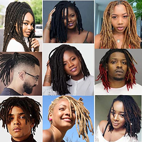 0,8 cm debljine Dreadlock ekstenzije 8 inča 10 pramenova ljudska kosa prirodna boja trajne ekstenzije za Loc za žene / muškarce mogu se obojiti Izbijeljeni uvijeni i uvijeni potpuno ručno rađeni Reggae Hip-hop stil