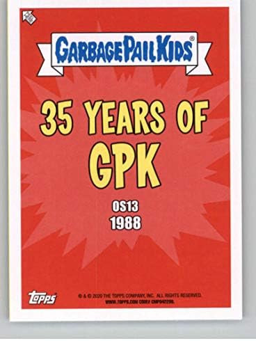 2020 TOPPS Sarbage Pail Kids 35. godišnjica serija 2 Booger Green # 68b Chomping Charles trgovačka kartica