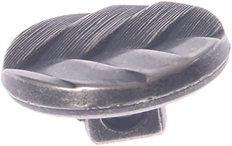 ABS 10pcs metalni gumb za osovinu - dijagonalna teksturirana i glatka košarka Tkanje dizajn - 24L - starinski nikl