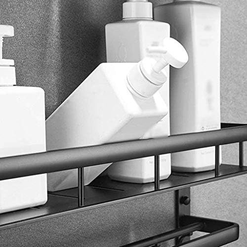 KLHHG Space Aluminium 2-slojni kompaktni stalak za kupaonicu polica otporna na hrđu stalak za kupaonicu
