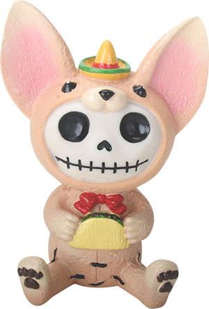 EBROS poklon FurryBones taco figurinski skeletni čudovište sa sombrero jedući taco kolekcionarsku skulpturu Dekorativna