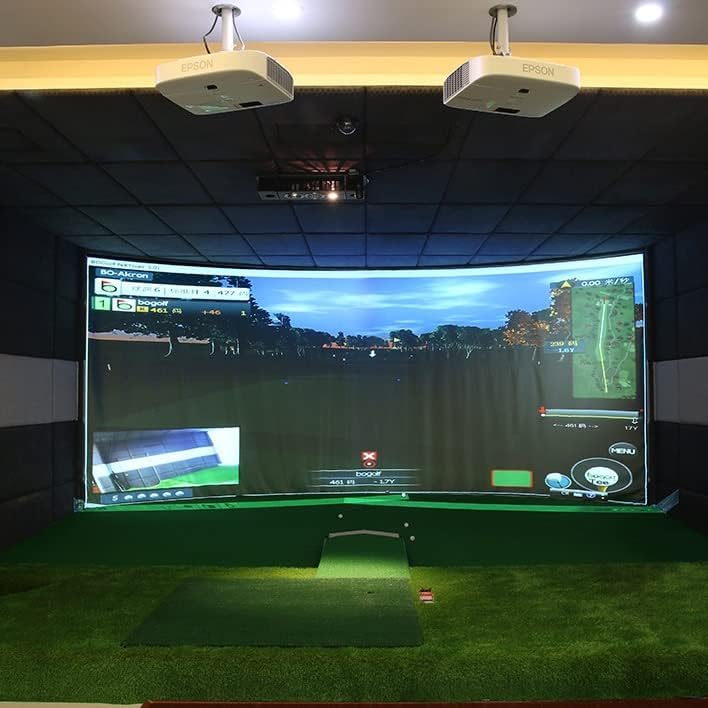 N / A Golf Ball Simulator Impact Exction Projekcijski ekran Zatvoreni bijeli tkaninski materijal Golf vježbanje