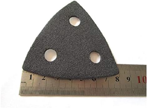 Sander brusni papir 26 komada trokutastih brusnim papirom za brušenje diskova 80 * 80mm 3-rupa kuka i petlje 40/80/120 set pijeska, koristi se za brusni pijesak abrazivan