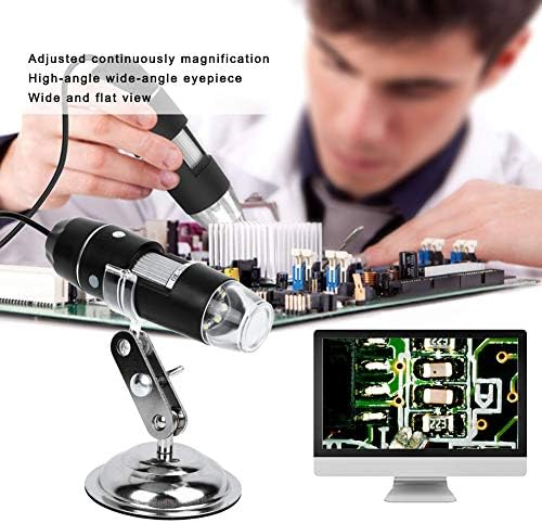 Digitalni mikroskop, T03800x USB mikroskop zaštita životne sredine mat uzorak indukcija zatamnjenje sa malim nosačem, kalibracionim ravnalom i instalacionim kompaktnim diskom za Windows XP / Vista
