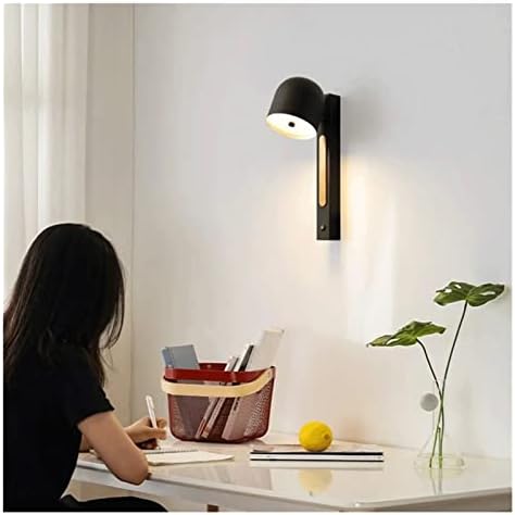 Podesite ugaonu zidnu lampu Wood Iron Wall Sconce Lights spavaća soba noćni TV pozadina LED zidno svjetlo