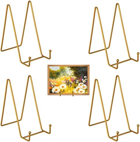 DOXFASC 4 Pločaste ploče za prikaz - Držač ploče zaslon za prikaz metalnog zlatnog željeza okvira za sliku,