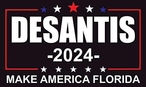 Crna Naljepnica za Floridu, Ron Desantis za predsjednika 2024 naljepnica za automobile, kamione, prijenosna