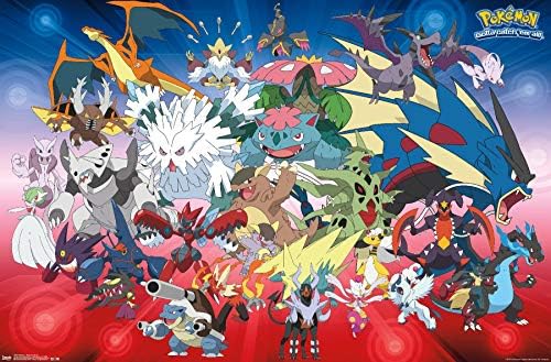 Trendovi Međunarodni Pokemon Mega evolucije zidni Poster 22.375 x 34, spavaonica