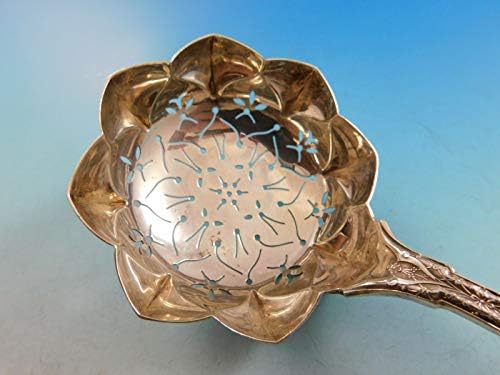 Perzijski od Tiffany and Co. Sterling Silver Pea Spoon Flower Bowl Pierced 8 1/2