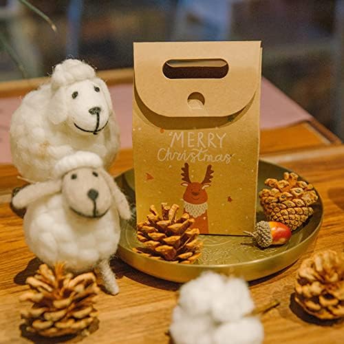 XIOS 2022 poklon umotana kutija poklon kutija kutija sa slatkišima Božićna ručno umotana Kraft Vintage kese za odlaganje kante za odlaganje sa poklopcima
