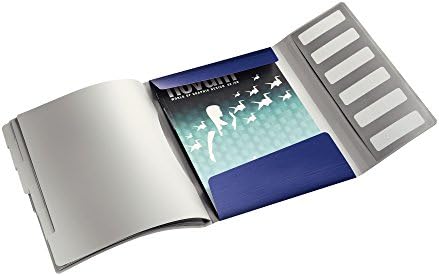 Leitz A4 razdjelnik knjiga, drži do 200 listova, integrisani indeks sa 6 pretinaca, elastično zatvaranje,