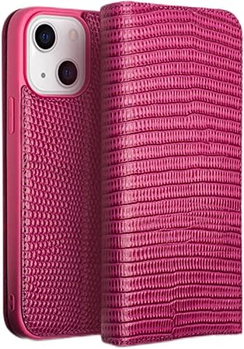 GIKOS Wallet Case for iPhone 14 Plus, Classic Crocodile Pattern prava koža Flip Phone Case For Women Girls