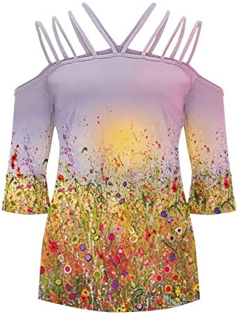 Ljetni jesen ženski odjeća za kratki rukav Redovna fit pamučna srca ljubav grafička bluza za djevojke DF DF