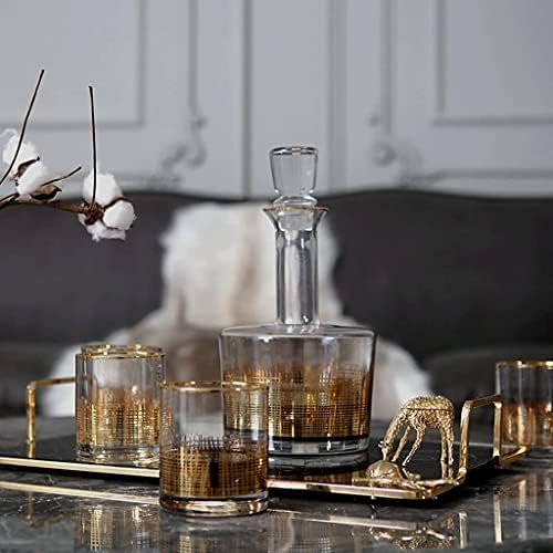Decanter moderni Decanter Gold Line Crystal Glass Decanter Model soba ormar za vino Whisky Glass dekoracija pogodna za barove i restorane Whisky Decanter