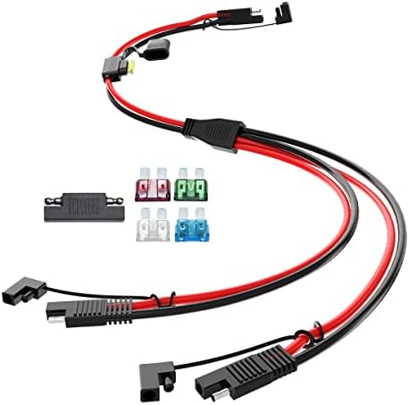 ELFCULB 10AWG 2ft SAE 1 do 2 SAE Spliiter Produžni kabl za brzo odvajanje konektor sa SAE polaritet