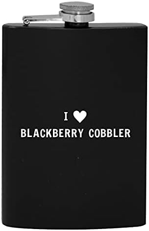 I srce volim Blackberry Cobbler - 8oz Hip tikvica za piće alkohola