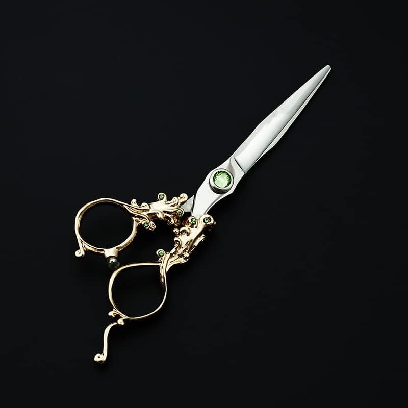 Škare za rezanje kose, 6 inčni 440C Japan od nehrđajućeg čelika Europski stil Damask uzorak za rezanje kose Frizerski salon škare brijača makaze