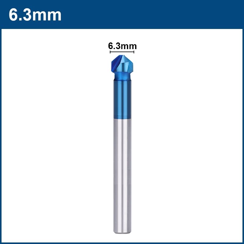 Chamfering 3 flauta 90 stupnjeva Računk bušilica 4,5-50mm čelični metalni rupe za bušenje metala od metala 1pcs