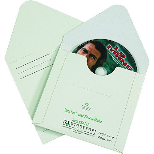 Tape Logic TLMM1145 CD Mailers od vlaknaste ploče, 5 1/8 x 5, bijela