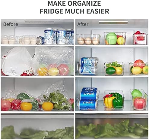 Vtopmart 6 paket soda može Organizator za frižider, frižider Organizator kante za zamrzivač, kuhinja,