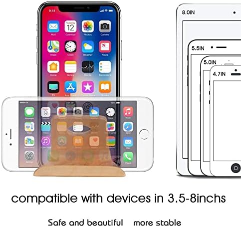 Samdi drveni stalak za mobilni telefon za iPhone 5 6 7 8 X Plus, LG, Huawei, XiaoMi, Samsung Galaxy S5