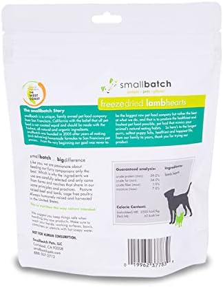 Smallbatch kućni ljubimci Premium zamrzavaju janjećim janjetima za pse i mačke, 3,5 oz, izrađene i izvorne
