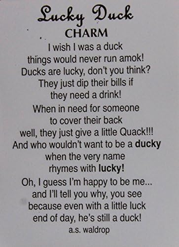 Ganz Lucky Little Duck džep šarm sa pričama sa pričama, žuta