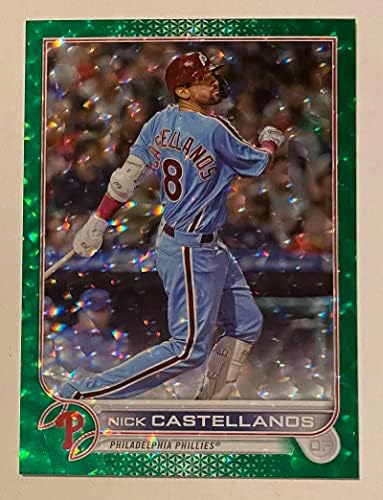 Nick Castellanos # 266 2022 Ažuriranje popeka sa nule zeleno paralelno pakovanje svježe zvanično licencirano MLB bejzbol trgovačka kartica