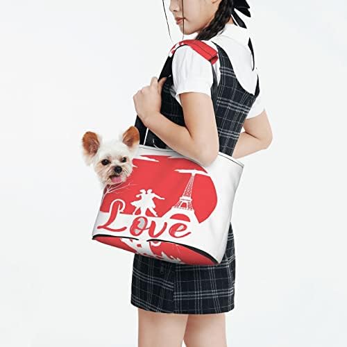 Valentines Day torbe za kućne ljubimce za male pse tote torba za kućne ljubimce putna torba slatka