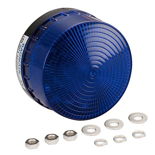 Baomain Industrial Signal okruglo plavo upozorenje Strobe Strobe UPOZORENJE LED-3071 AC 220V 3W