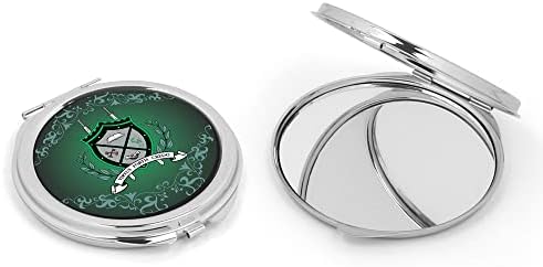 grčki život.store Chi Sigma Tau bratstvo kompaktan kozmetički dvostruki džep za šminkanje okruglo prijenosno ogledalo