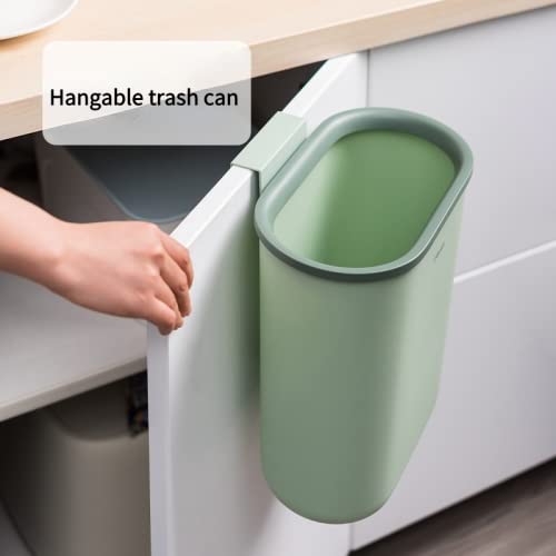 LZYMLG HANGING CAN, 3,5L, ormar kuhinja kanta za smeće za kabineta za vrata kuhinjska ladica za ladicu, otpad mogući gornji prsten za fiksiranje vreće za smeće bijelo