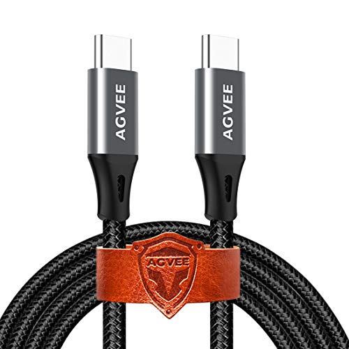 Agvee ultra dugi USB-C do USB-C kabl [2 paket 15ft] Brzi USBC kabel sa remenom, tip-c do C kabel,